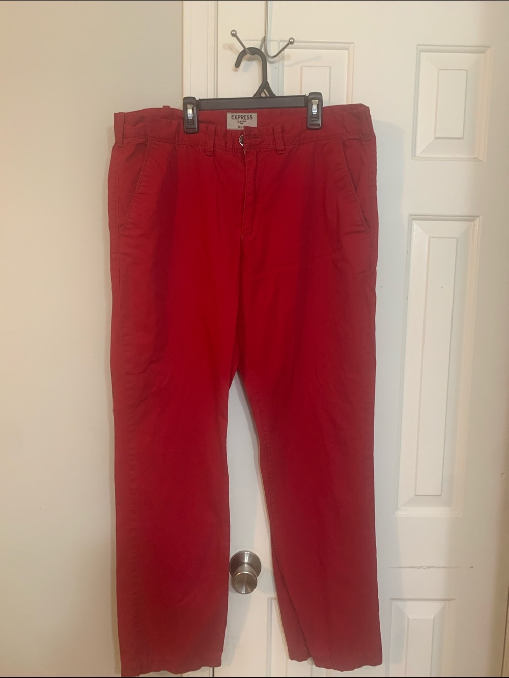 Express Men’s Red Chino Pants
